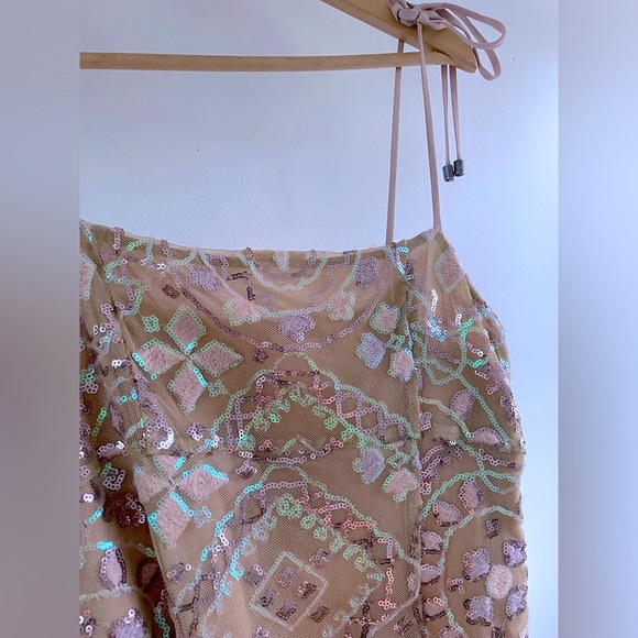 Free People Sequin Show Off Mini Dress - Fits Size Small - Picture 4 of 8